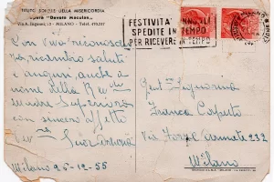 1955_Cartolina Opera Devota Maculan_retro (Fonte Francesca Caputo_ Giambellino 151)